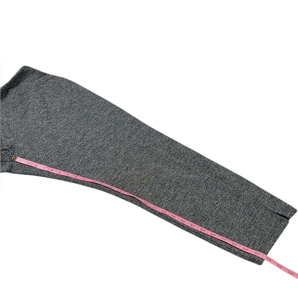 Athleta Woman 2X Herringbone Mercer Tight Gray Leggings Pull On Slit Hem Pocket - Picture 9 of 9